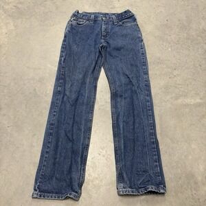 Carhartt Men's Jeans Blue Fire Resistant Straight Leg Size 30x32‎ Workwear